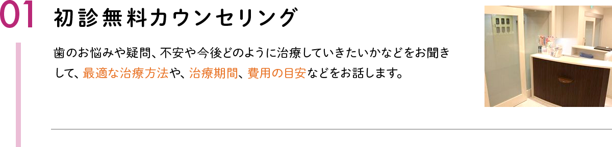 01初診無料カウンセリング